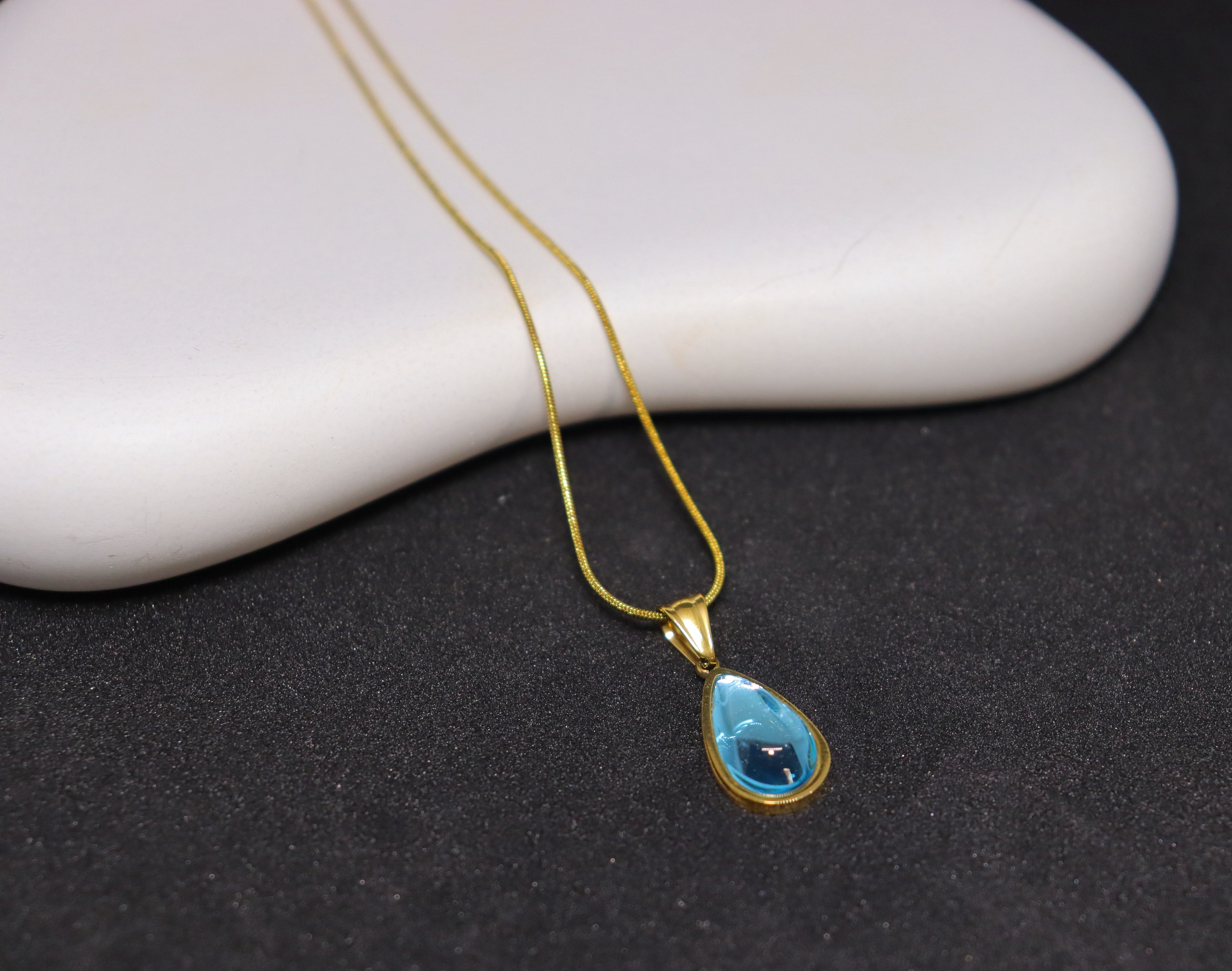 Aqua Gold Necklace